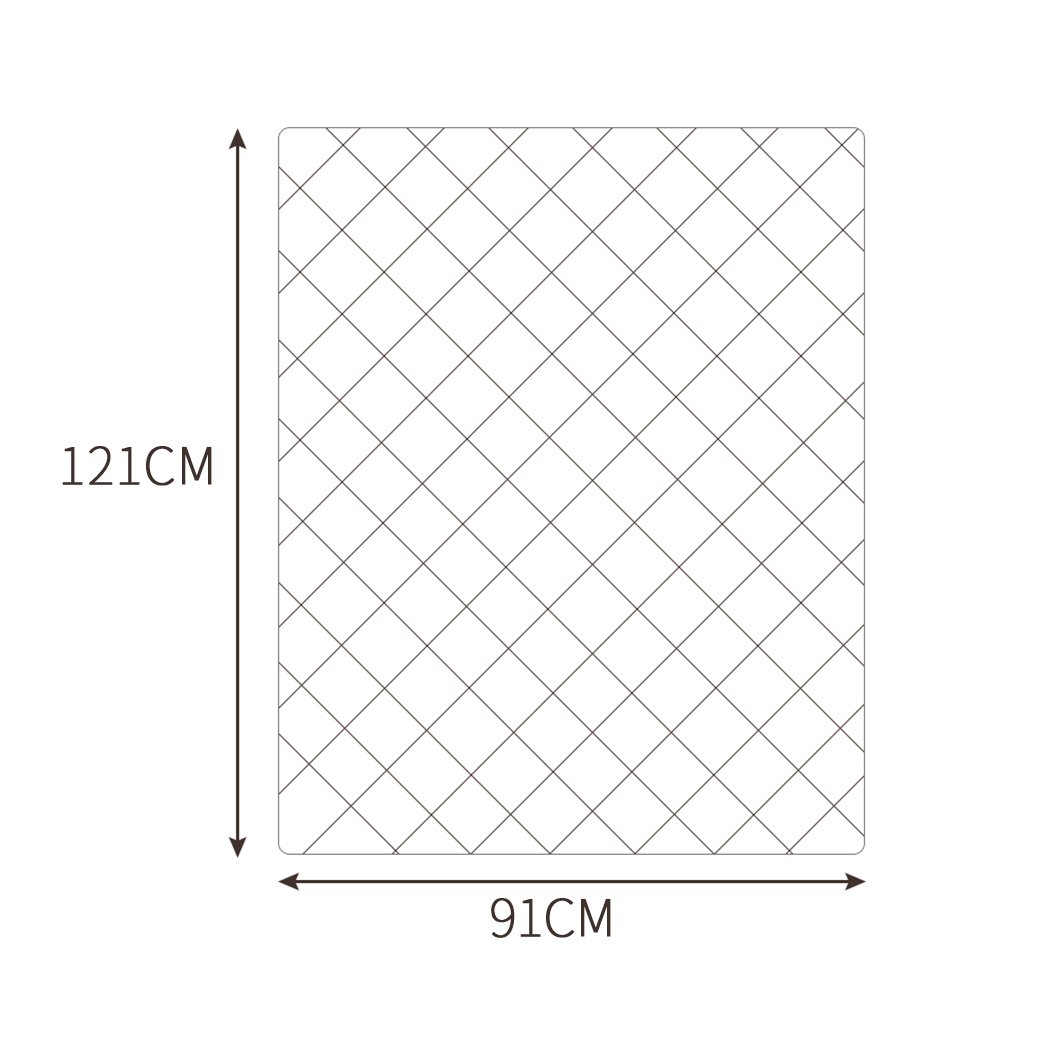 DreamZ 121x91cm Anti Anxiety Weighted Blanket with a soft bamboo cover in purple color, showcasing its reversible design and plush texture.